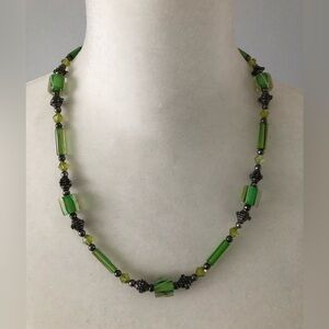 Beautiful Cut Glass Necklace